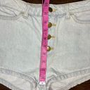 American Apparel  Front Button Denim Shorts Size 28 Photo 6