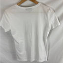 DKNY  Embellished Art Print White Tshirt Size XS Photo 4