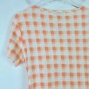 Stitch Fix NWT  41 Hawthorn Brigitte Knit Dress Peach Gingham Size Small S NEW Photo 7