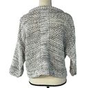 Victoria's Secret Victoria’s Secret Small Crop Sweater Open-Knit 3/4 Sleeve Stretch Wide Neck Photo 3