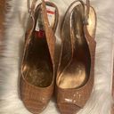 Nine West - NWT lt brown croc heels by  Photo 0