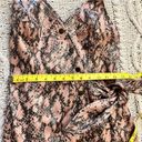 Moon River  Faux Snake Skin Open Back‎ Midi Dress Size XS Photo 10