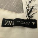 ZARA NWT  Womens Pleated  Pockets Cream Summer Linen Wide Leg Pants Sz XS Photo 6