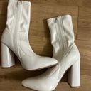 Nasty Gal white Heeled Boots Photo 4