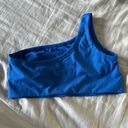 All In Motion  Brushed Sculpt Asymmetrical Cobalt Blue Sports Bra, XXL Photo 1