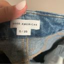 Good American  Good Vintage High Rise Distressed Straight Leg Jeans- Size 0 (25) Photo 8