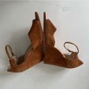 Sam Edelman  Raven Open Toe Suede Wedge Tan Brown Size 7.5 Photo 9