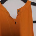 ALC Frank ALC Highneck Shane Dress Shift Orange Mini Halter Sleeveless Ruffle Layer Silk 8 Photo 5