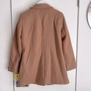 DKNY NWT  Camel Wool Blend Pea Coat Size S Photo 2