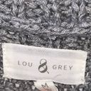 Lou & grey  Chunky Knit Asymmetrical Button Cardigan Sweater Photo 2