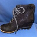 Sorel 1964 Premium Wedge Lace Up Snake Print Booties Photo 2