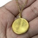 Madewell  Gold Tone Circle Round Charm Pendant Necklace Photo 2