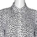 J.Crew  Shirt Womens Small Navy White Oncilla Print Button Up Work Casual Preppy Photo 4