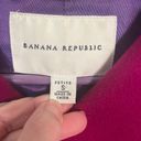 Banana Republic  Wool Blend Pea Coat Fuchsia Size S Petite Photo 2