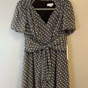 Calvin Klein  Dress Black & White Embroidery Ditsy Print Vintage-y Midi Sz 4 NWT Photo 1