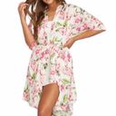 Show Me Your Mumu  Womens Size OS Brie Robe Garden Of Blooms Pink Floral Hi-Low Photo 1