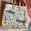 DKNY  Lilly Graffiti White Tote Bag Like New Photo 6