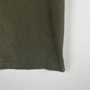 Savvy Sporty  Olive Green Suede Texture Women's Top - Size L Photo 1