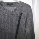 Banana Republic Gray Herringbone Asymmetrical Jacket Photo 1