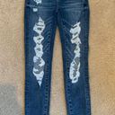 American Eagle Distressed Hi-Rise Jeggings Size 0 Regular Photo 0