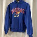 Champion Vintage  KU Kansas Jayhawks blue hoodie‎ sweatshirt women's size Small Photo 1