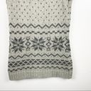 J.Jill  Gray Fair Isle Pattern Button V-Neck Sweater Vest, Size XS Photo 6