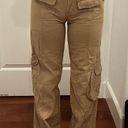 Brandy Melville  kim cargo pants tan Photo 2