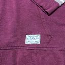 Orvis  Cotton Blend Striped Long Sleeve Hoodie Pullover Purple women’s Small Photo 1