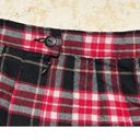 Ny Collection Vintage  Women's Plaid Migi‎ Skirt Black Size Petite Medium EUC Photo 2