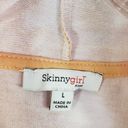 Skinny Girl  Andrea French Terry Tie Dye Sunrise Pink Zip Hoodie Women’s Large Photo 2