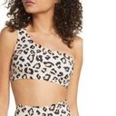 Chelsea28 NWT  Leopard Print One Shoulder Bikini Top XS Photo 3