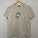 Everlane  The Cashmere Sweater Tee Short Sleeve Beige Speckled Sz M NWT MSRP $90 Photo 2