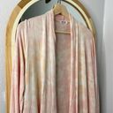 LA Made  Iris tie dye pink open cardigan Photo 3