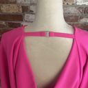 ZARA Draped Mini Dress Open Back Dolman Long Sleeve, Hot Pink Size M Photo 10