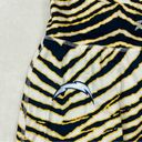 Majestic Zubaz NFL Los Angeles Chargers Navy Yellow Striped  Yoga Pants Womens L Photo 2