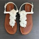 Arizona Jeans White flower‎ sandals size 8 Photo 0