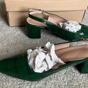 Green Slingback Heels Size 7 Photo 2