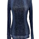 BCBGMAXAZRIA Snakeskin Long Sleeve Shirt Photo 0