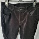 CAbi  Black Velvet Velour High Rise Stretch Womens Gala Skinny Jeans Size 8 Photo 2