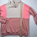 American Eagle  Sweatshirt Womens Size X-Small Pink Colorblock Jegging Fit Hoodie Photo 2