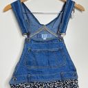 Daisy Vintage 90s Ditsy Floral Denim Overall Romper Size Small Blue w/  Print Photo 9