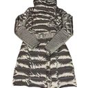 BCBGMAXAZRIA  Belted Down puffer funnel neck Metallic Gunmetal Coat size small Photo 7