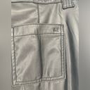 American Eagle Stretch High-Waisted Vegan Leather Straight Cargo Pant Size 10 Photo 2