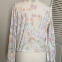 Z Supply  Organic Cotton Pastel Tie-Dye Crop Tee Large L Photo 4