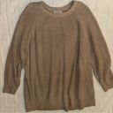 Old Navy  Women’s Nude Knit Oversized Crewneck Sweater Size 2X Photo 0