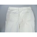 St. John Collection FLAWS-  White Wide Leg Straight Pants Jeans Size 10 Cotton Photo 4