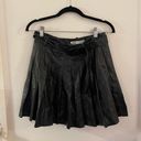 ZARA Pleated faux leather skirt with a belt Photo 0