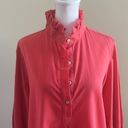 Tuckernuck  Poppy Pink Teagan Ruffle Popover Blouse Size Medium Photo 3