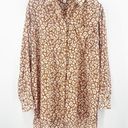 Nine West  Button Down Shirt Size Large Animal Print Business Casual Office Work Photo 0