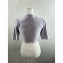 Naked Wardrobe  The Sleek T Top in Lavender Size M Photo 3